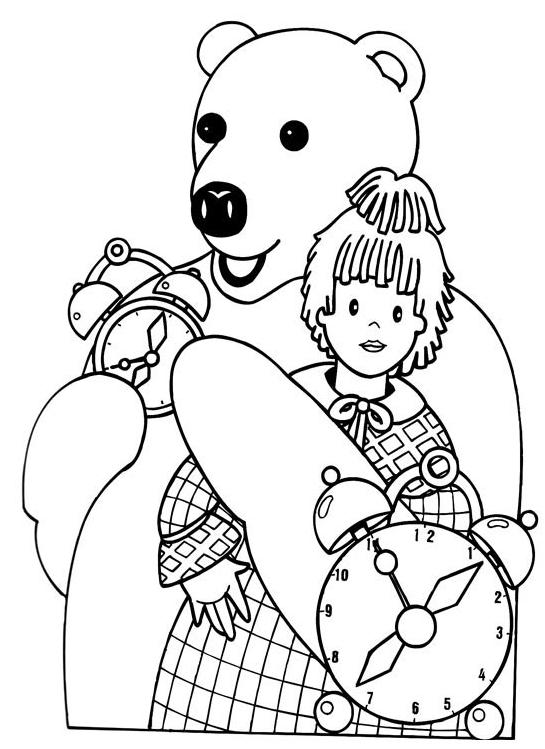 coloriage nounours et pimprenelle